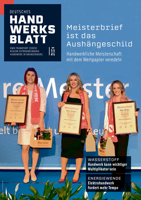 Deutsches Handwerksblatt - Region Ostbrandenburg - Ausgabe 11 / 2021