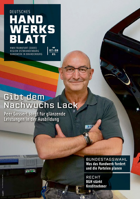 Deutsches Handwerksblatt - Region Ostbrandenburg - Ausgabe 07-08 / 2021