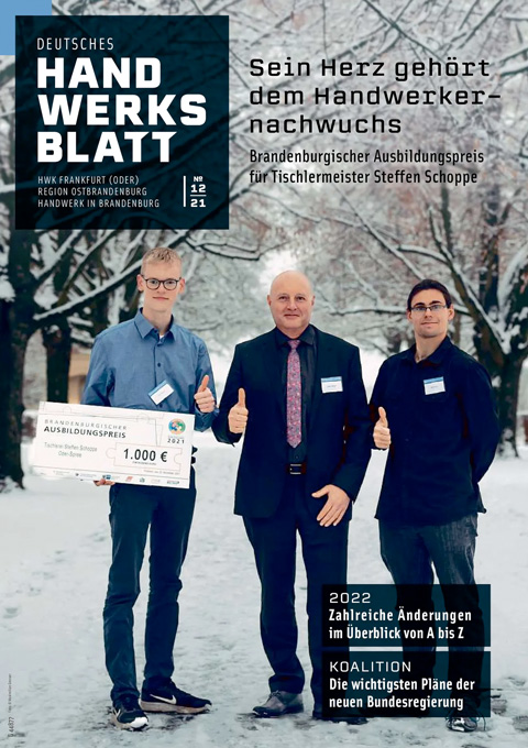 Deutsches Handwerksblatt - Region Ostbrandenburg - Ausgabe 12 / 2021