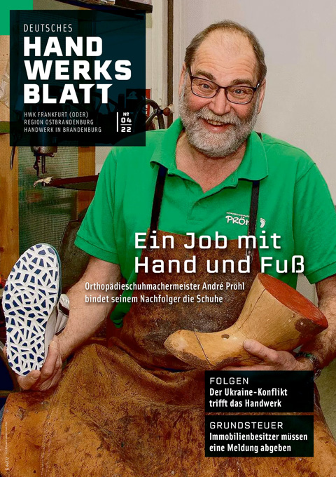 Deutsches Handwerksblatt - Region Ostbrandenburg - Ausgabe 04 / 2022