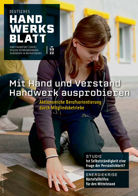 Deutsches Handwerksblatt - Region Ostbrandenburg - Ausgabe 09 / 2022