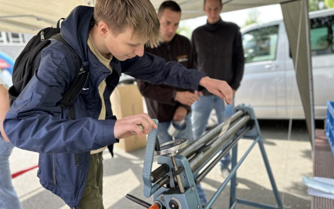 Lehrberufeschau in Eisenhüttenstadt an der Gesamtschule 3 am 24. Mai 2023