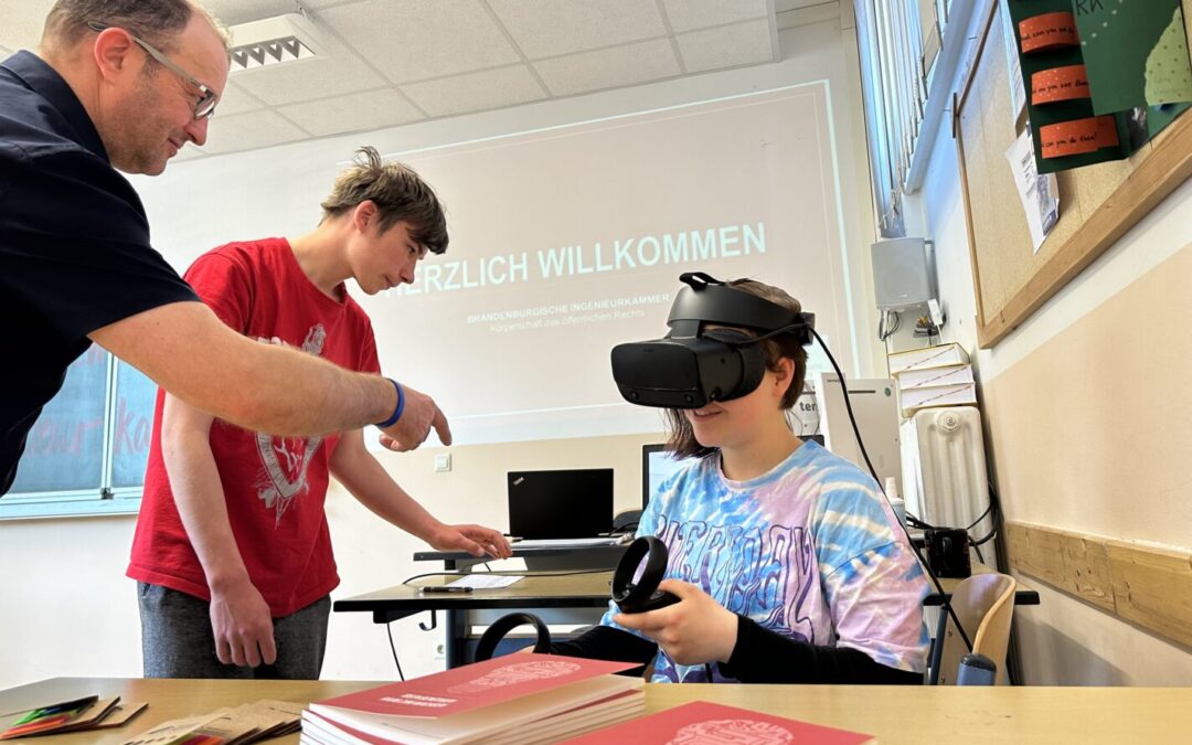 Lehrberufeschau in Schwedt an der Gesamtschule Talsand am 8. Juni 2023